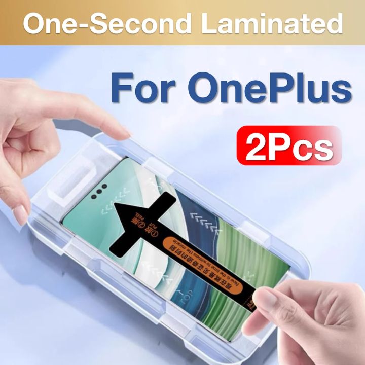 2Pcs For OnePlus 13 12 11 One Plus 1+ 12 11 10 8 9 Ace2 3 Pro Toughened Glass Screen Protector Protective With Install Kit