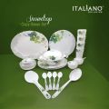 Italiano Melamine 67 Pcs Dinner set snowdrop.high quality melamine dinnerware set.. 