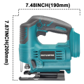 Cordless Electric Jig Saw Portable Jigsaw Multi-Function Woodworking Tools fit Makita 18V Battery(No Battery). 
