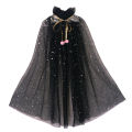 Girl Costume Children Elegant Dress Cape Kids Christmas Halloween Party Supply Girl Tulle Cloak Elsa Rapunzel Accessory.