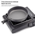 Camping Stove Windscreen Detachable Gas Stove Wind Protector Stainless Steel Furnace Stove Wind Shelter Portable for BBQ Stove. 