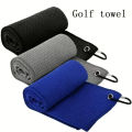 Golf Towel Microfiber Fabric For Golf lovers Soft Absorbent Golf Club Cleaner Rag Clip Golf Accessories Golf Club Cleaning Towel.