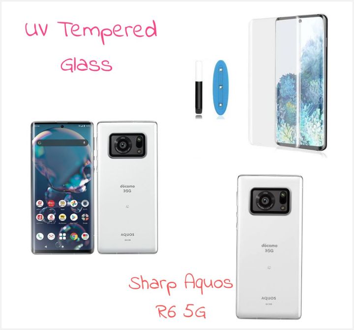 For Sharp Aquos R6 5G UV Tempered Full Glue Glass