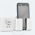 Multifunction Punch Free Wall Mounted Storage Box Organizer TV Remote Control Mounted Mobile Phone Plug Charging Holder 1pics.