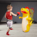 Inflatable Punching Bag Leakproof Inflatable Dinosaur Toy Free Standing Boxing Bag PVC Tumbler Sandbag for Kids Presents. 