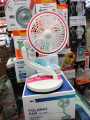 Rechargeable Folding Table Fan with Led Light multi-colour -1 ps.