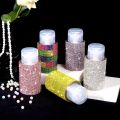 200ml Rhinestone Pump Dispenser Bottle Diamond Liquid Alcohol Press Bottle for Nail Polish Remover Refillable Manicure Container. 