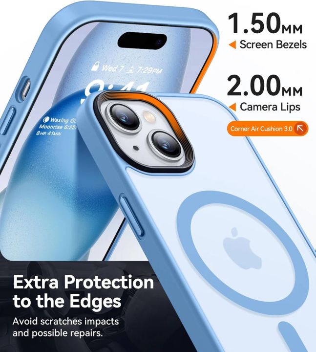 Colour%20Skin%20Feel%20for%20Magsafe%20Magnetic%20Armor%20Case%20for%20IPhone%2016%2015%2014%20Pro%20Max%20Plus%20Hybrid%20Shockproof%20Matte%20Clear%20PC%20Hard%20Cover%20-%20Image%205