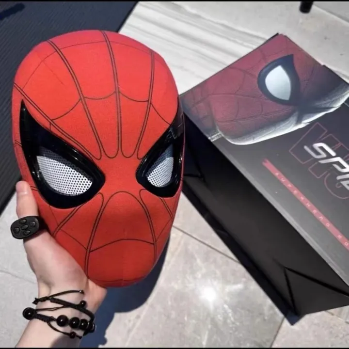 Spiderman%20Mask%20Eyes%20Movable%20Remote%20Control%20Peter%20Parker%20Spiderman%20toys%20children%20%20Halloween%20Cosplay%20Costume%20Mask%20Christmas%20s%20-%20Image%206