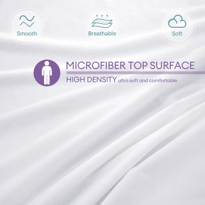 1pc%20Crib%20Mattress%20Protector%20Smooth%20Waterproof%20Mattress%20Cover%20Washable%20Anti%20Mites%20Bed%20Cover%20-%20Image%202