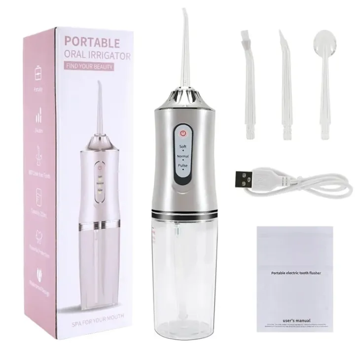 Portable Dental Water Flosser Oral Irrigator USB Rechargeable Water Floss Jet