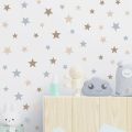 71pcs Boho Colorful Stars Wall Stickers for Children Room Baby Kids Room Nursery Room Wall Decals Home Decoration Wall Decals. 