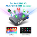 Wireless CarPlay Android Auto Retrofit Decoder Box Kit for Audi A6 A7 2010-2015 MMI 3G System 6.5/7 Inch Screen Upgrade OEM Feel. 