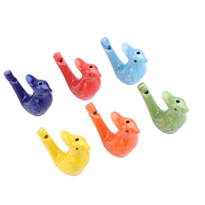 1/5Pcs Bird Whistle Water Musical Ceramic Set Colorful Animal Shape Early Learning Bath Noise Maker Party FavorHot