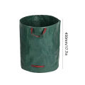 Foldable Reusable Trash Storage Container Large Capacity Garden Garbage Container Waterproof PP Woven Bag 100/200/300/400/500L. 