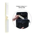 Portable Compact Folding Comb Portable Dual-purpose Curly Hair Massage Comb Antistatic Student Dormitory Travel Hair Comb.