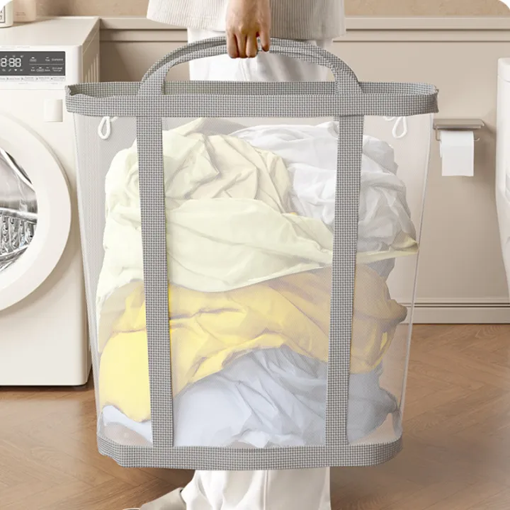 Nylon%20Mesh%20Laundry%20Basket%20with%20Handle%20Breathable%20Folding%20Portable%20Dirty%20Clothes%20Organizer%20Bags%20Large%20Capacity%20Toys%20Storage%20Bag%20-%20Image%205