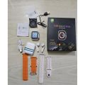 T55 ultra max Smart watc 2 straps 1 Earphones free with watch Bluetooth calling fitness tracker Health monitor men women Smartwatch. 