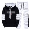 Quality Mens Tracksuit Casual Print Sweatshirts Sports Jogging Mens Clothing Autumn Winter Sportswear Single Piece Hoodie Pants.