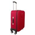 24 Red Butterfly Fabric Soft Case Trolley Bag. 
