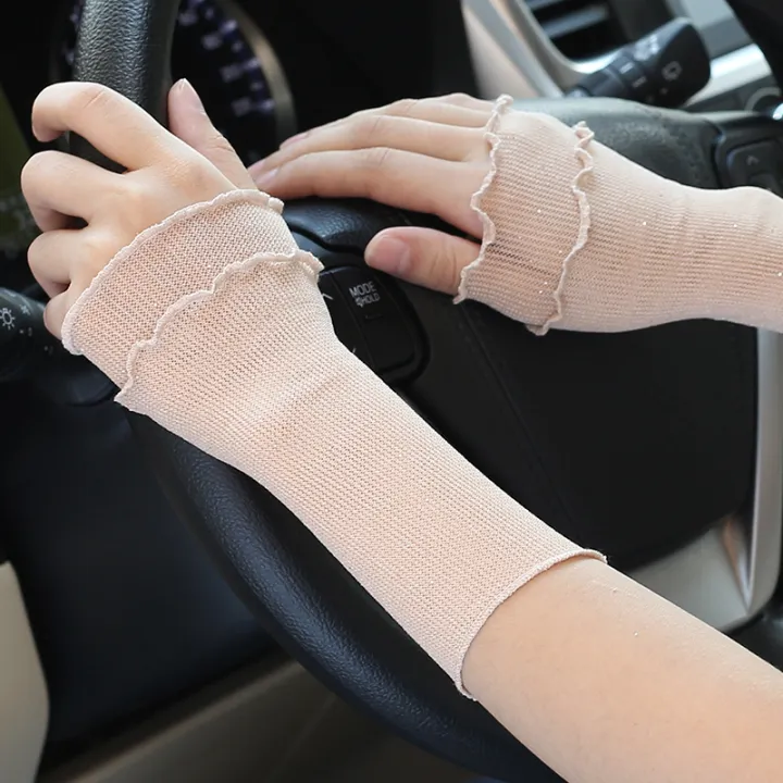 Women%20Hand%20Sleeve%20Wrist%20Cuffs%20Ruffled%20Floral%20Black%20Lace%20Elastic%20Bracelet%20Elegant%20Girls%20Wrist%20Gloves%20Thin%20and%20Breathable%20Decorate%20-%20Image%205