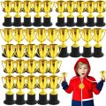 6/12Pcs Plastic Gold Trophy Prizes Kids Birthday Party Favors Kindergarten Celebration Party Rewards Pinata Easter Party Fillers. 