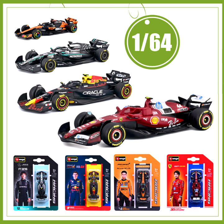 Bburago 1:64 2025 SF25 #16 RB21 #1 F1 Alloy Car Model W16 MCL39 Red Bull Mercedes Ferrari McLaren Formula Racing Die Cast Toy