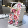 Girls Flower Transparent Phone Case For iPhone 16 Pro Case iPhone 13 11 15 12 14 Pro Max 16E Shockproof Cover. 