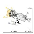 Space Exploration 3D Metal Puzzle Shuttle Hubble Space Telescope Mars Rover Model Toy for Kids Creative Jigsaw Puzzle  Toys. 