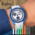 Joint MoonSwatch 20mm Diving Strap for  X Swatch Men Women Arc Curved End TPU  Bracelet for  Watch Band Tools. 