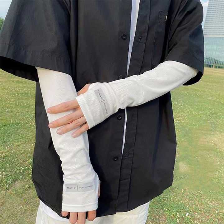 Large%20Size%20Ice%20Sleeves%20for%20Men's%20Sun%20Protection%20Japanese%20Summer%20Outdoor%20UV%20Protection%20Loose%20Arm%20Sleeves%20Driving%20Outdoor%20Gloves%20-%20Image%204
