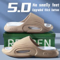 NAFOING New Men Summer Slippers Thick Sole House Non-slip Bathroom Shower Slides Outdoor Soft Cloud Fashion Beach Shoe Flip-flop.