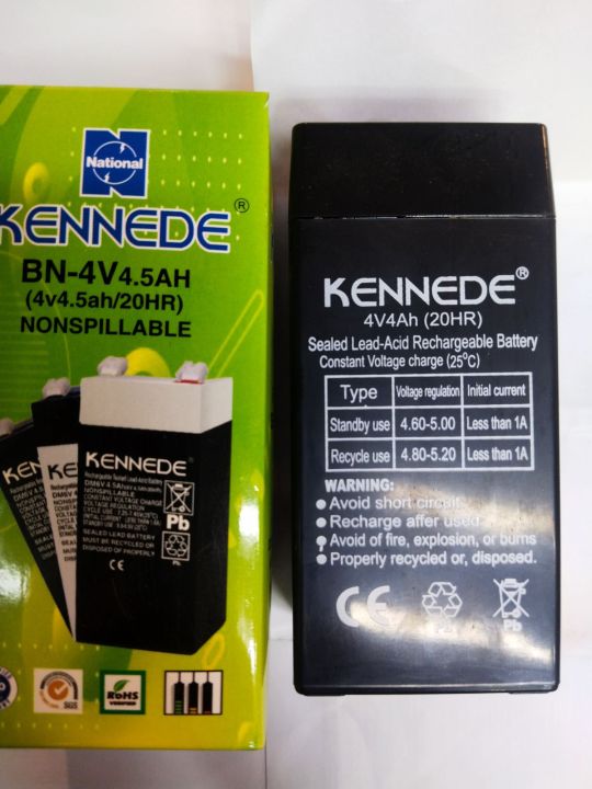 4V 4Ah kennedy Weight Scale Heavy Duty Rechargeable Battery Maintenance free
