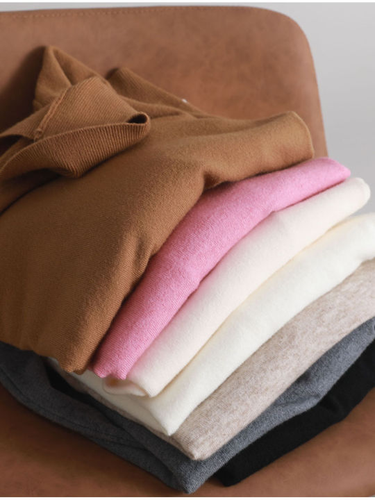 autumn%20winter%20Basic%20Slim%20soft%20solid%20color%20turtleneck%20Sweater%20knitted%20Pullover%20Women%20Casual%20Long%20Sleeve%20chic%20bottom%20Sweater%20top%20-%20Image%204