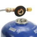 Camping Gas Stove Heater Valve Adapter Hose Regulator  Refill Gas Tank. 