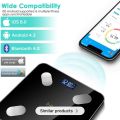 Personal Weighing Scale BMI Body Digital Bathroom Scale LED iOS and Android Lifetime Free App. 
