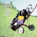 Funny Golf Valuables Pouch NO 24 Pattern PU Leather Golf Tee Pouch with Drawstring Closure Golf Ball Tee Handbag Golf Accessorie.