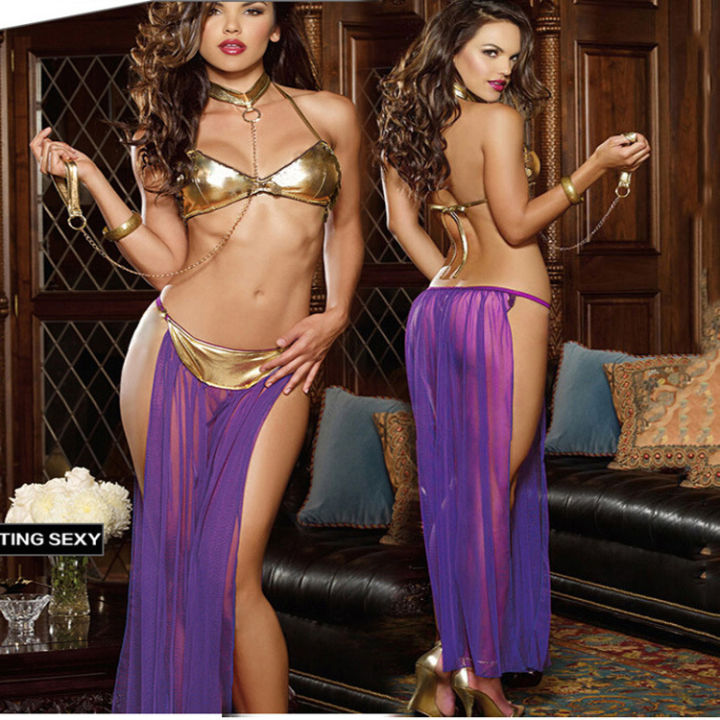 Sexy Belly Dance Dress Women's Underwear Set Stage Costume Leia Arabic Dress Party Role Playing Set
