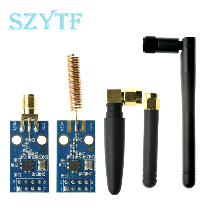 CC1101 433MHz Wireless Module With SMA Antenna Wireless Transceiver ...