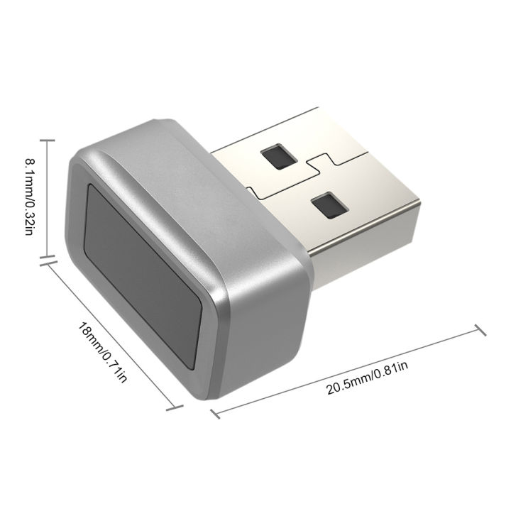 USB Fingerprint Key Reader Module for Windows 7 8 10 11 Hello Biometric ...