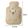 Cartoon Plush Rabbit Bear Hot Water Bottle Water Filling Velvet Small Portable Student Hand Warmer Cute Warm Water Bag.