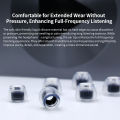 GK TS100 Liquid State Silicone Ear Tips Universal In Ear Earphones Hypoallergenic High Transparent Earplug Earphone Accessories.