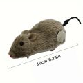 1/5pcs Fun and Interactive Plush Wind-Up Mouse Toy for Cats Dogs and Kids Mechanical Moving Animal Toy for Playtime and Pranks. 