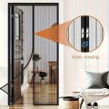 Magnetic Door Screen Automatically Closing Breathable Netting, Insect And Mosquito Resistant, Perfect for Different Room Designs.
