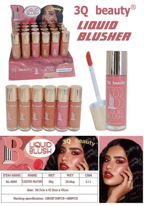G 2pc 3Q Beauty Liquid Blush !! LIQUID BLUSH

Net Weight: 35g( Random Colours)
