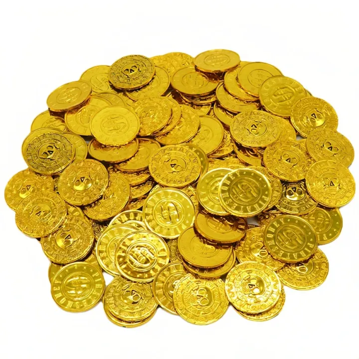20/50/100pcs%20Retro%20Pirate%20Coin%20Party%20Supplies%20Gift%20Kids%20Favor%20Birthday%20Toys%20Halloween%20Decor%20Fake%20Treasure%20Plastic%20Game%20Coin%20-%20Image%202