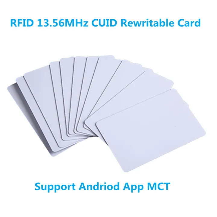 5/10pcs CUID Android App MCT Modify UID Changeable NFC 1k s50 13.56MHz RFID Card Block 0 Writable HF 14443A Clone Duplicate