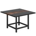 Dining Table, Rustic Square Kitchen Table for 4 Person, Customizable(Customized). 