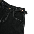 2026 Summer American Retro Denim Cropped Pants for Men and Women Street Loose Wide-leg Shorts Y2K Hip-hop Street Dance Pants. 