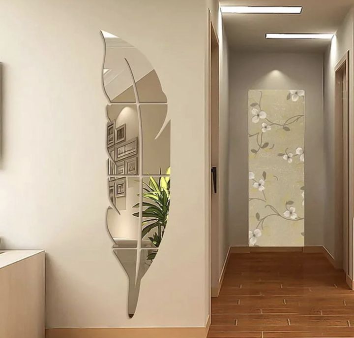 3D%20Mirror%20Wall%20Decor%20I%20Wall%20Stickers%20I%203D%20Leaf%20Mirror%20Decal%20I%20Mirror%20Wall%20Art%20Accents%20I%20Acrylic..%20-%20Image%205